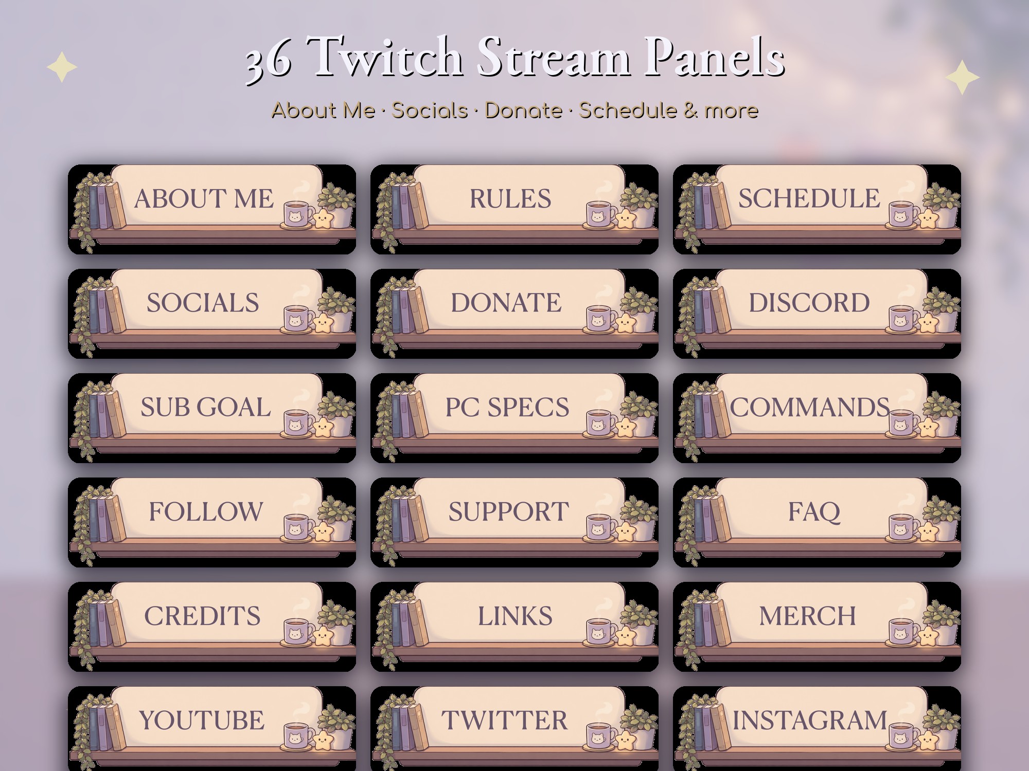 6. 36 Twitch Panels