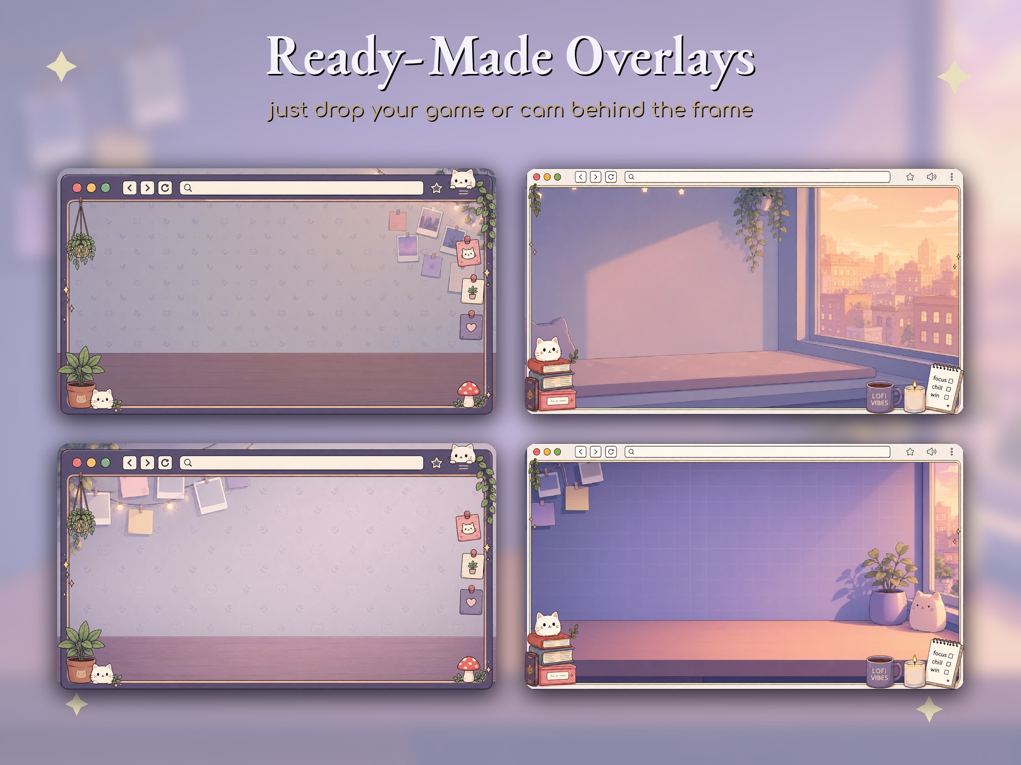 7. Ready-Made Overlays