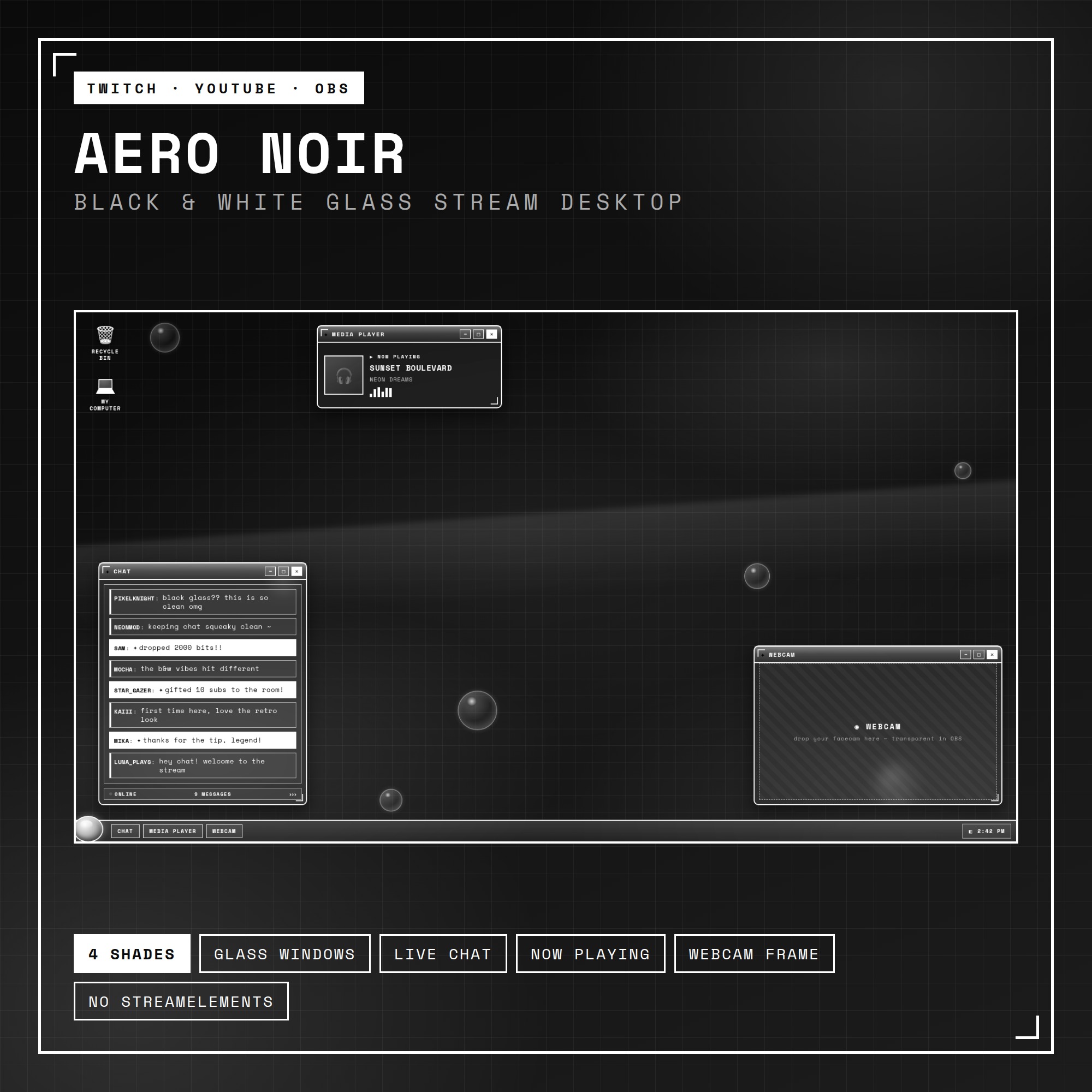 Aero Noir Stream Desktop