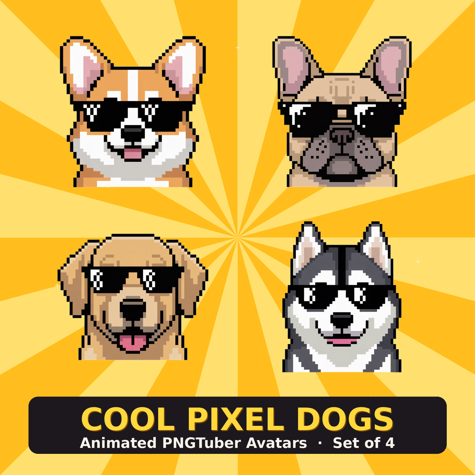 Cool Pixel Dogs PNGTuber