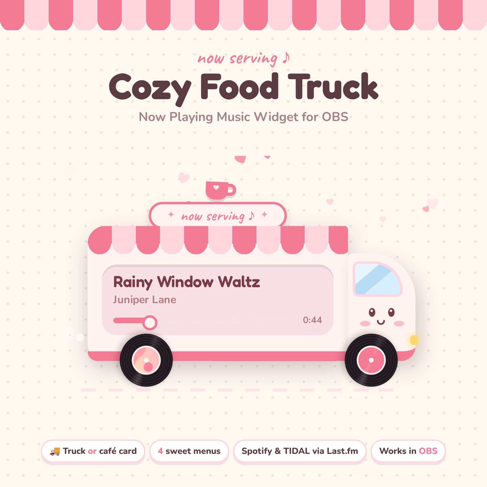 Cozy Food Truck Music Widget