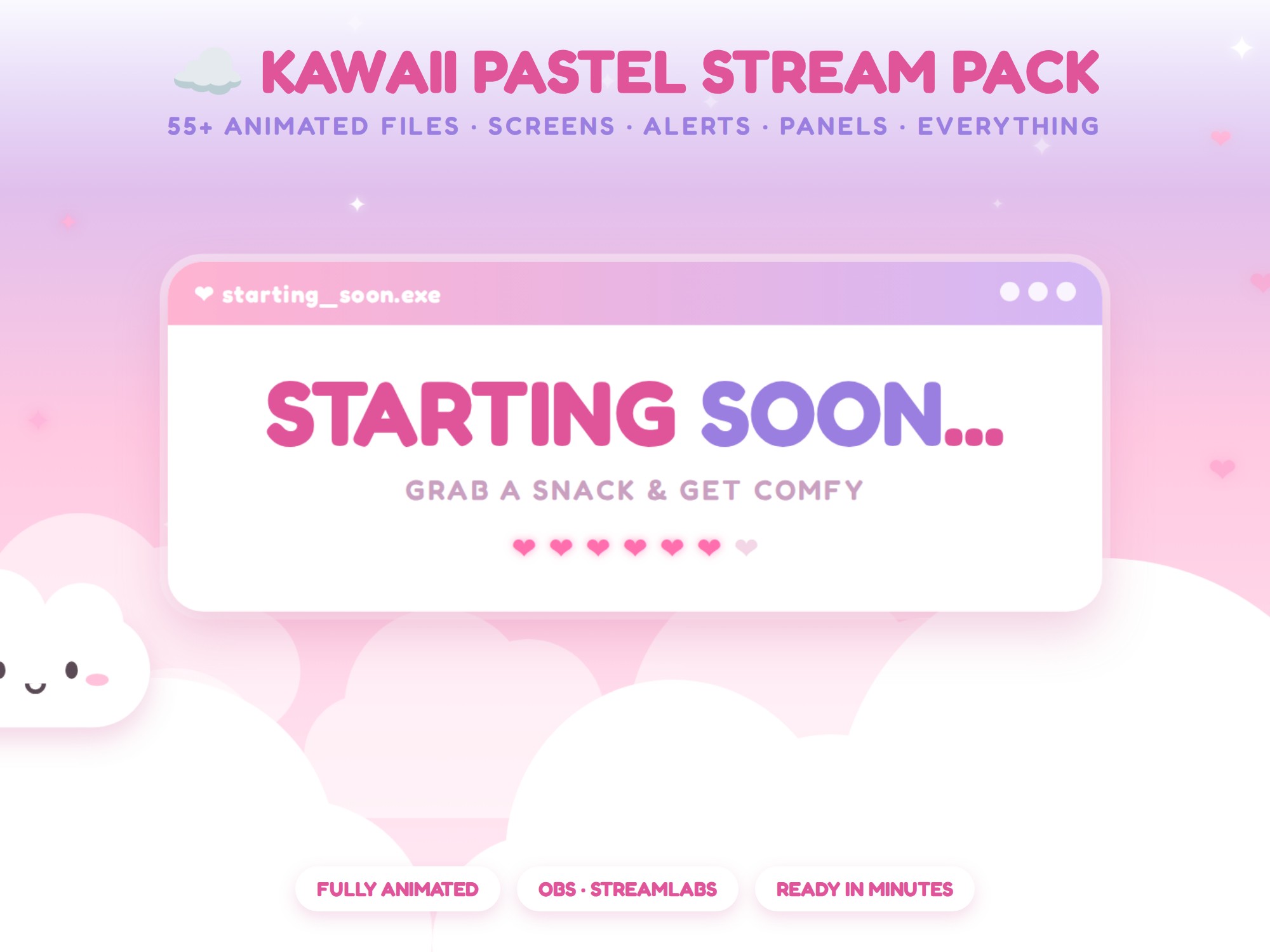 Kawaii Pastel Stream Pack
