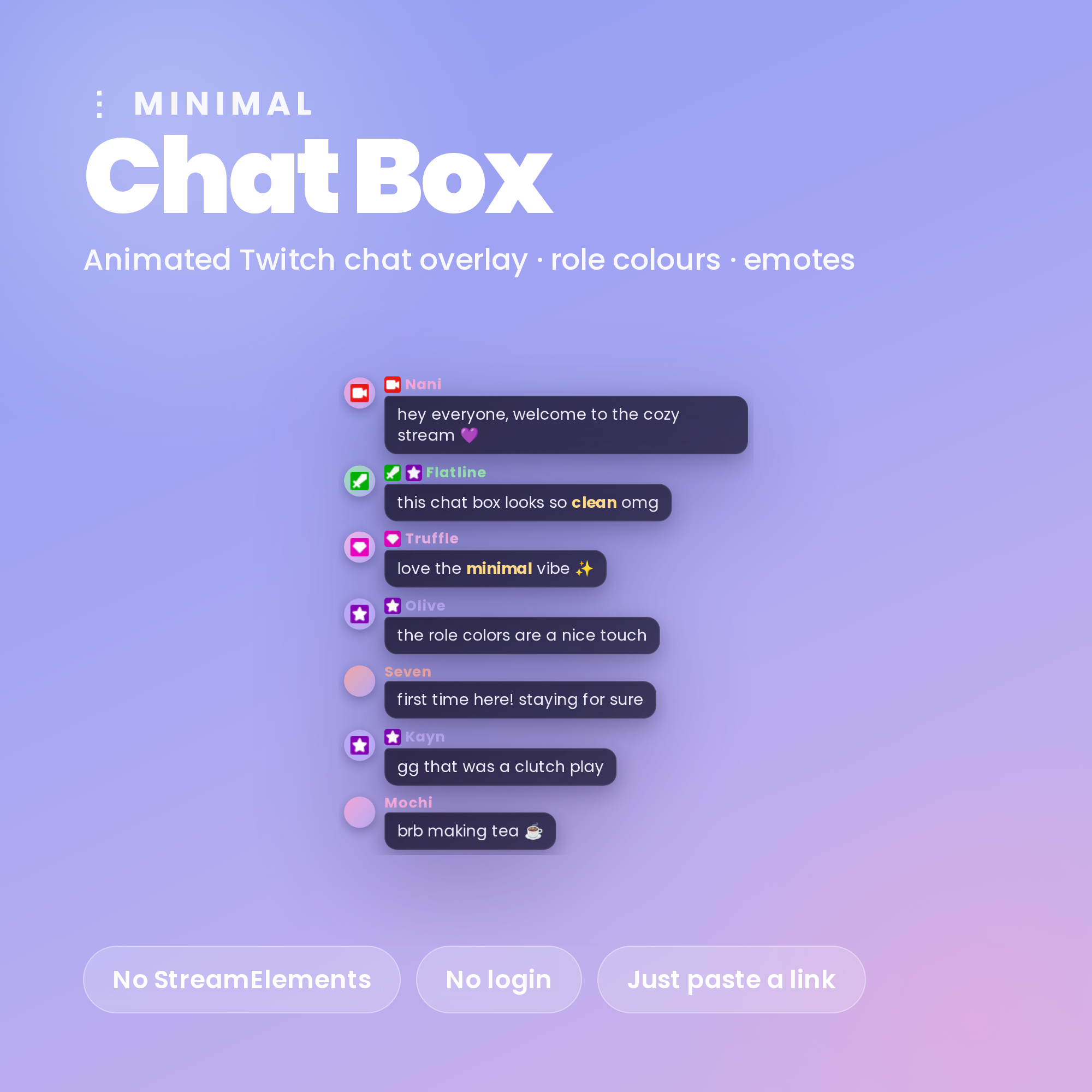 Minimal Chat Box