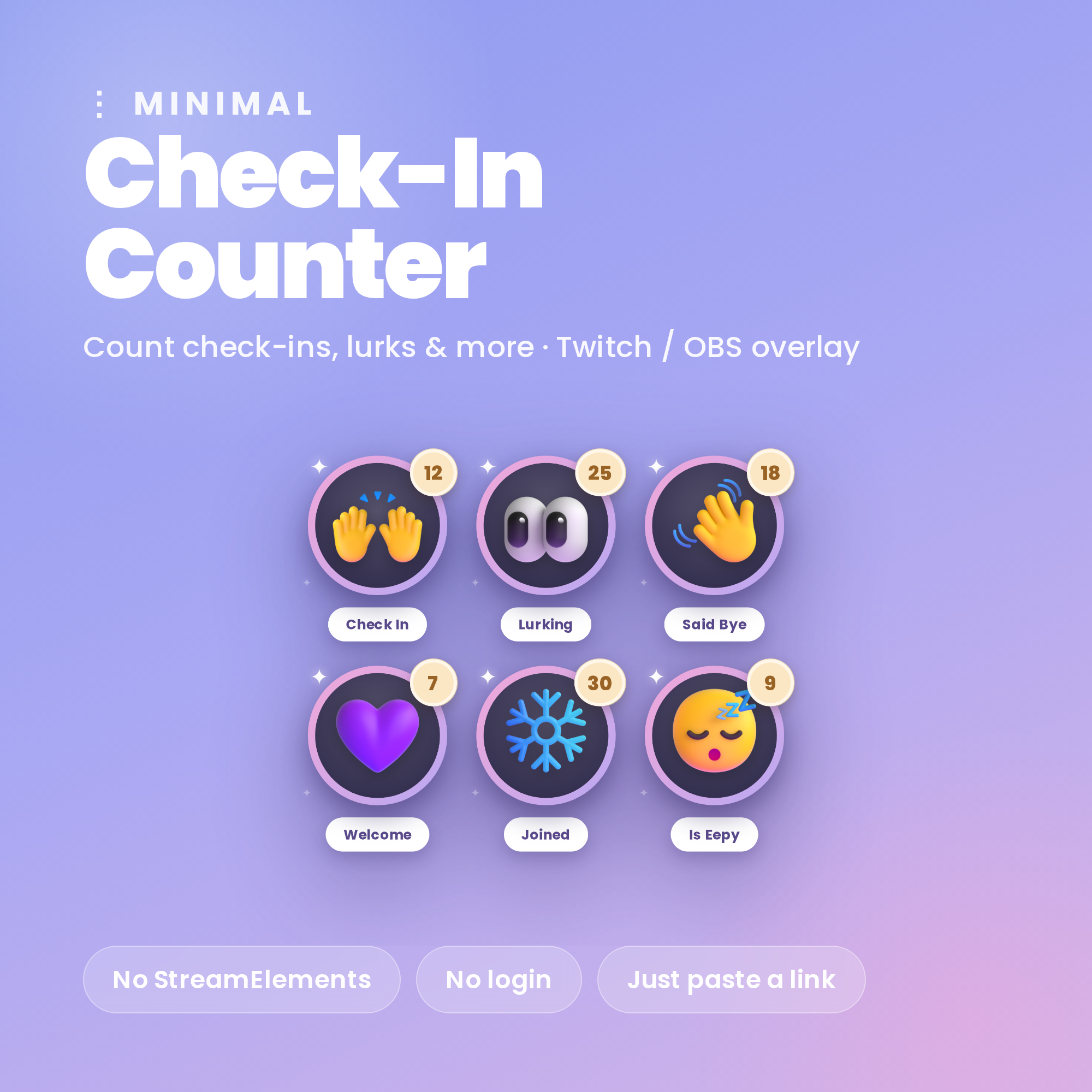 Minimal Check-In Counter