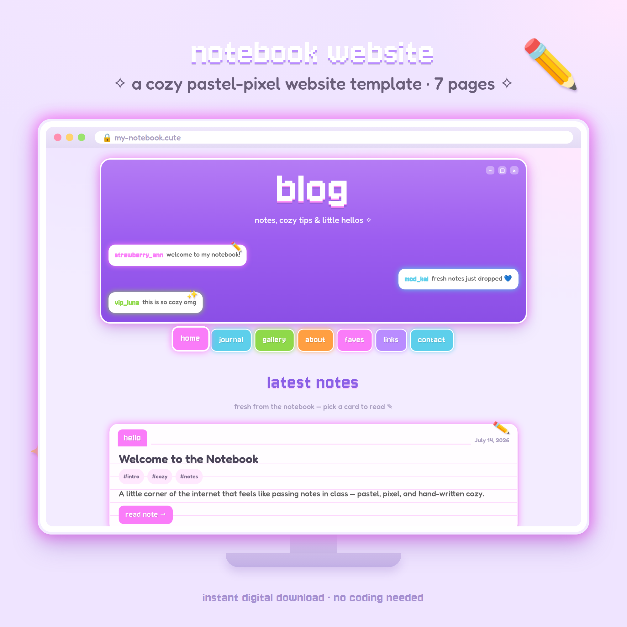 Notebook Website