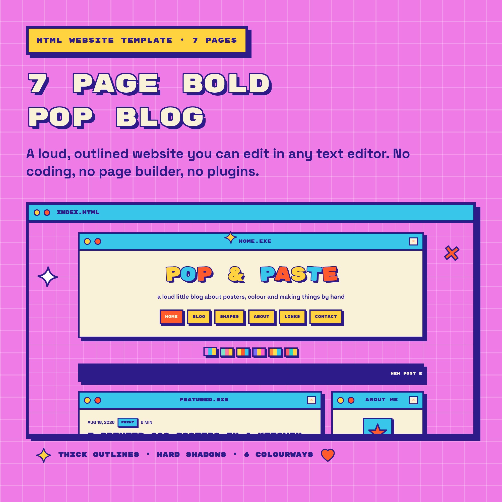 Retro Pop Blog Website