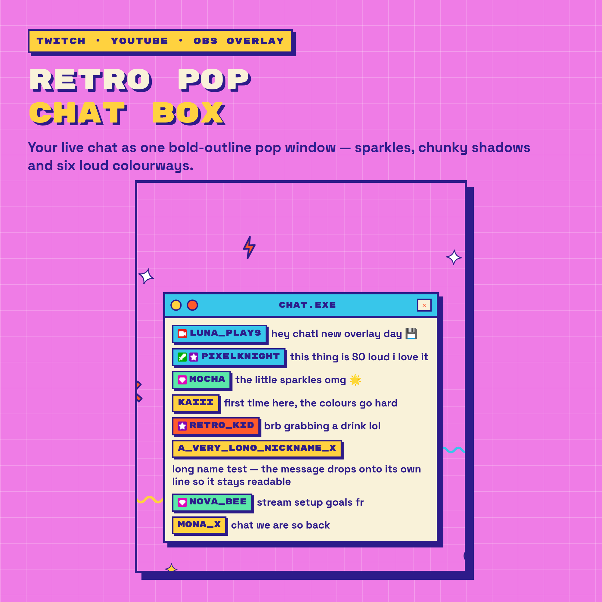Retro Pop Chat Box
