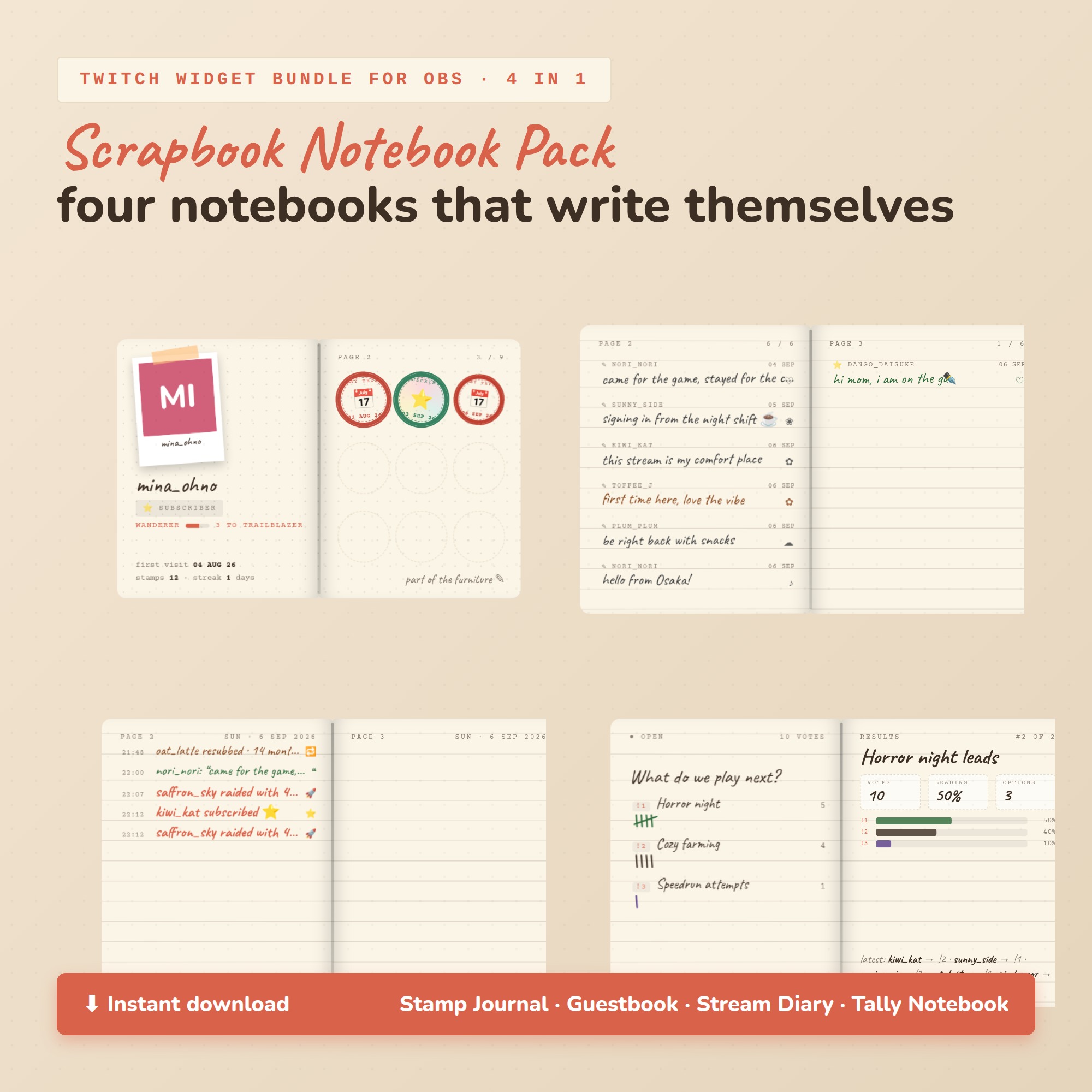 Scrapbook Notebook Pack