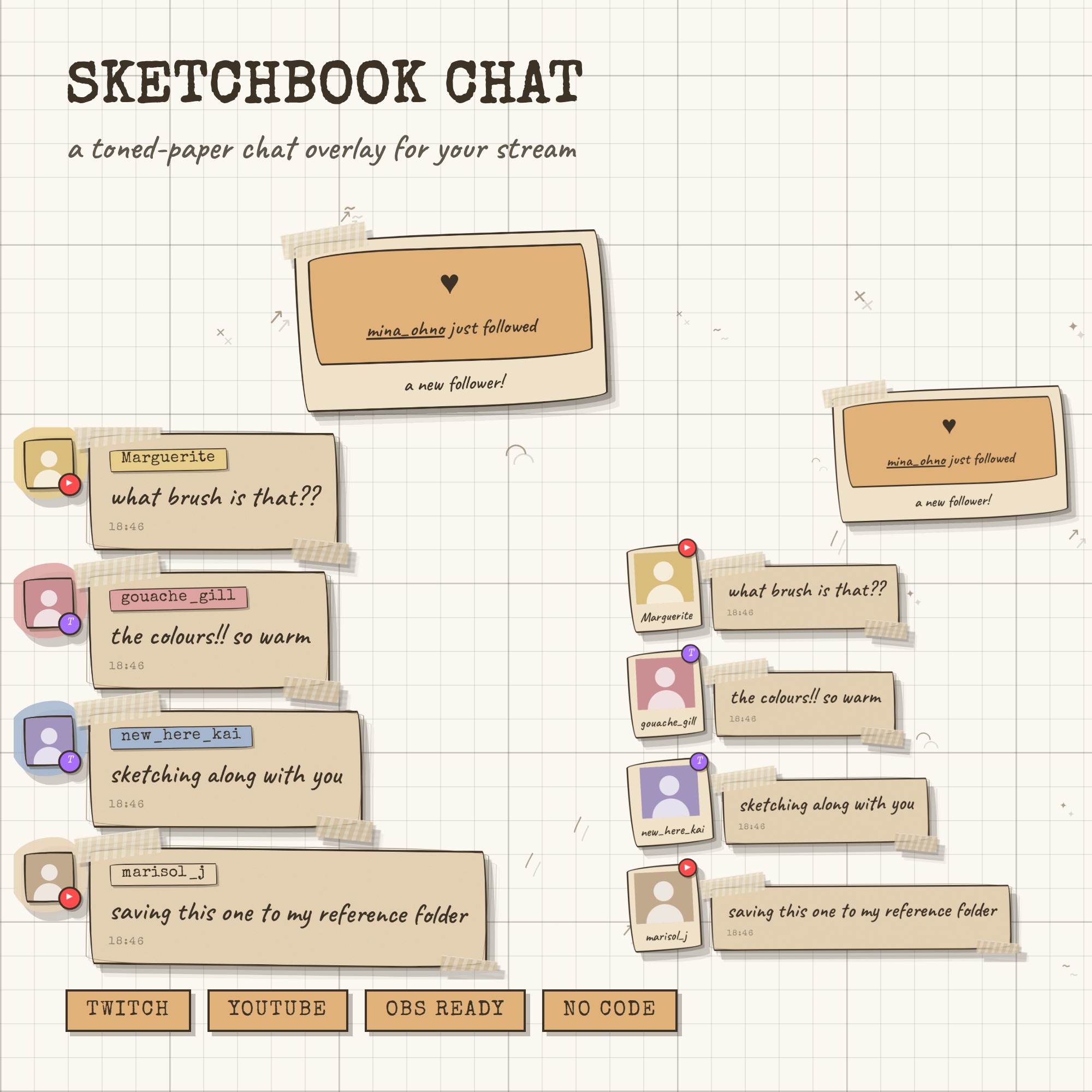 Sketchbook Chat Widget