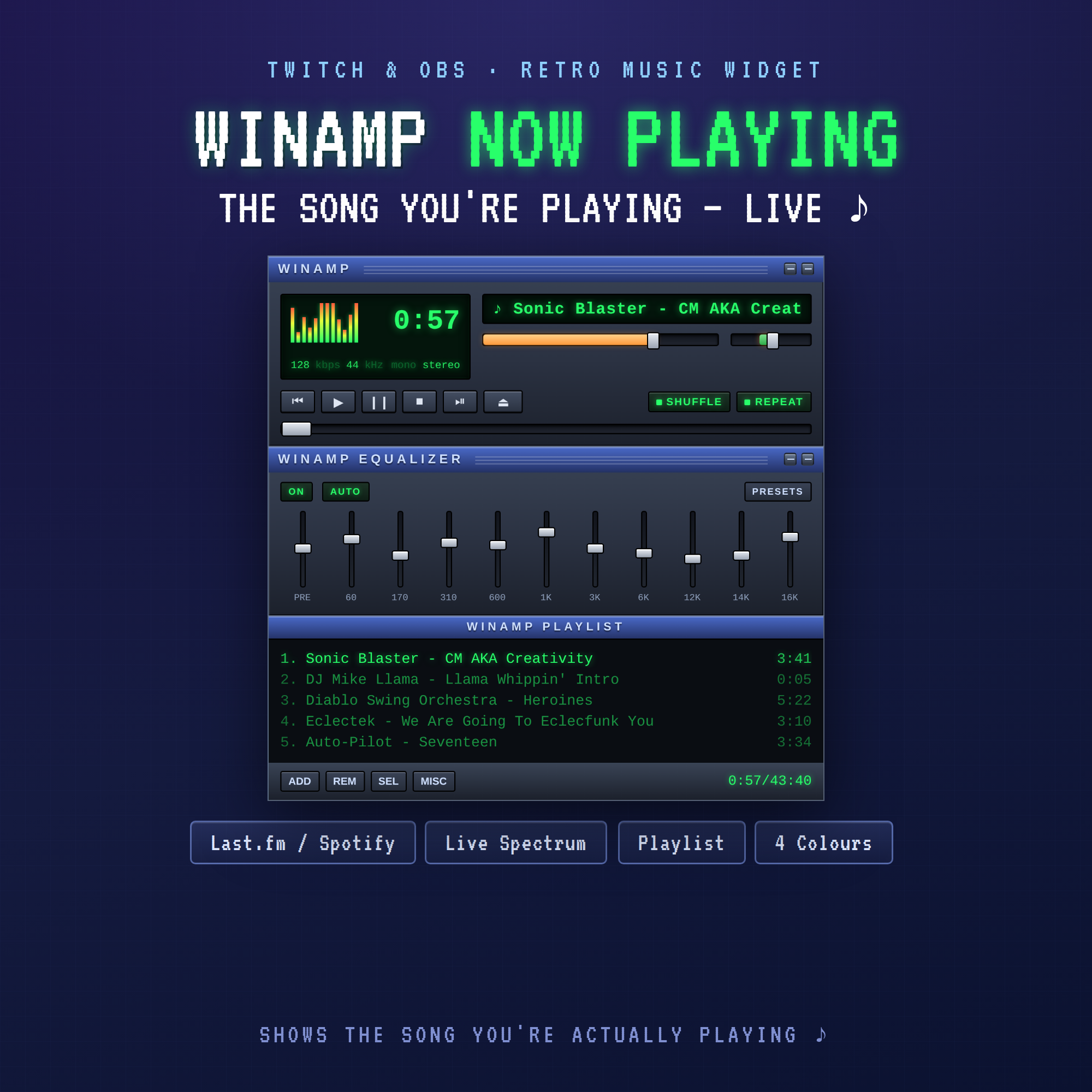 Winamp Now Playing Widget